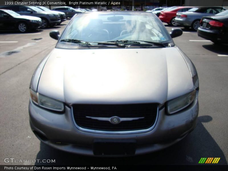 Bright Platinum Metallic / Agate 1999 Chrysler Sebring JX Convertible