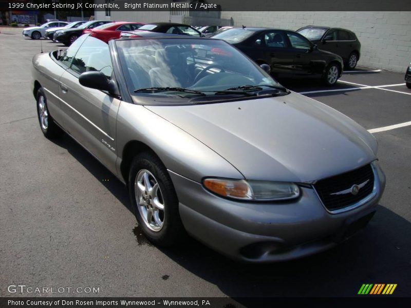 Bright Platinum Metallic / Agate 1999 Chrysler Sebring JX Convertible