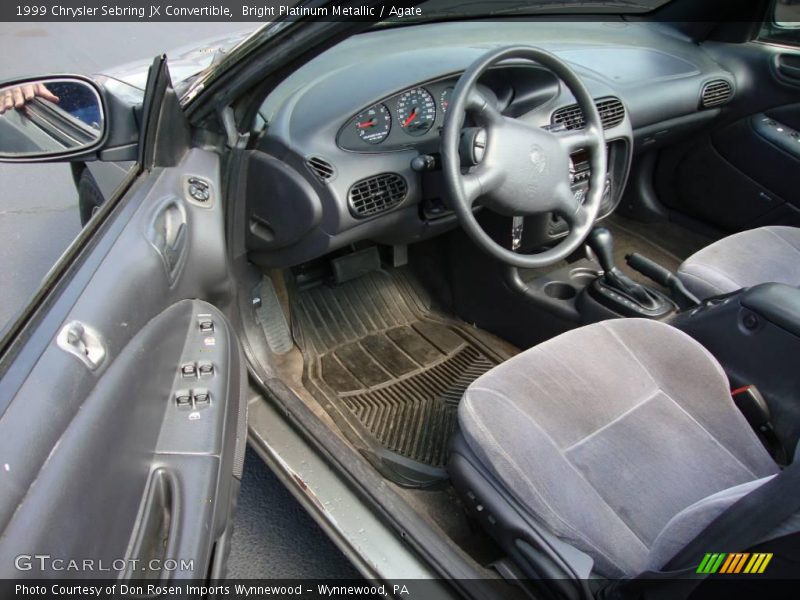 Bright Platinum Metallic / Agate 1999 Chrysler Sebring JX Convertible