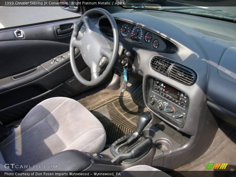 Bright Platinum Metallic / Agate 1999 Chrysler Sebring JX Convertible