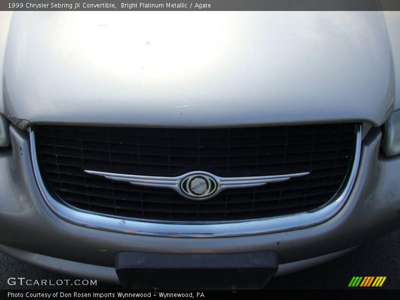 Bright Platinum Metallic / Agate 1999 Chrysler Sebring JX Convertible