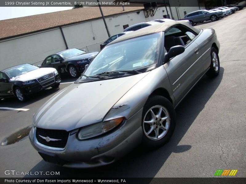 Bright Platinum Metallic / Agate 1999 Chrysler Sebring JX Convertible