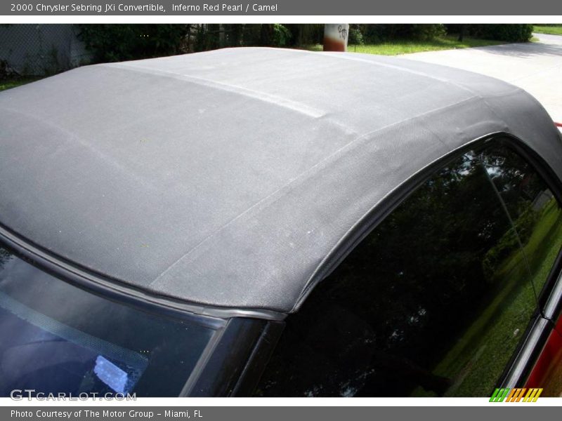 Inferno Red Pearl / Camel 2000 Chrysler Sebring JXi Convertible