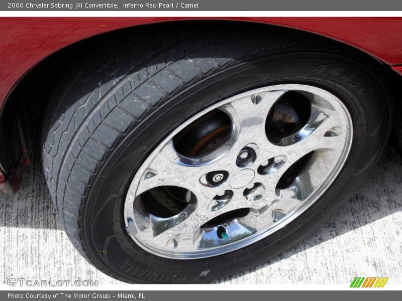 Inferno Red Pearl / Camel 2000 Chrysler Sebring JXi Convertible