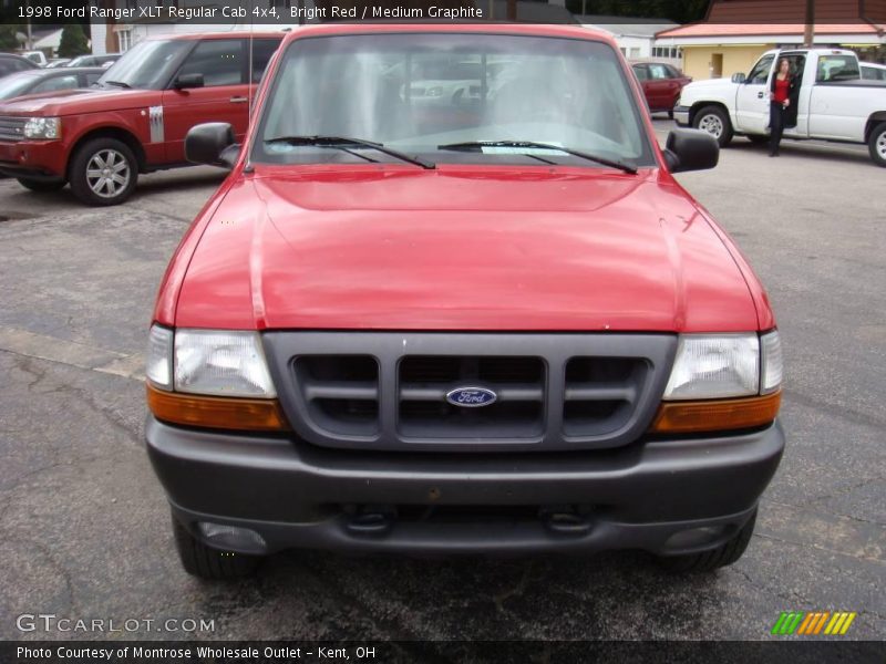 Bright Red / Medium Graphite 1998 Ford Ranger XLT Regular Cab 4x4