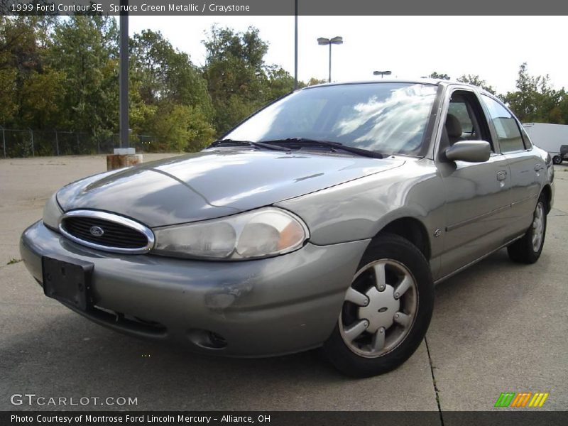 Spruce Green Metallic / Graystone 1999 Ford Contour SE