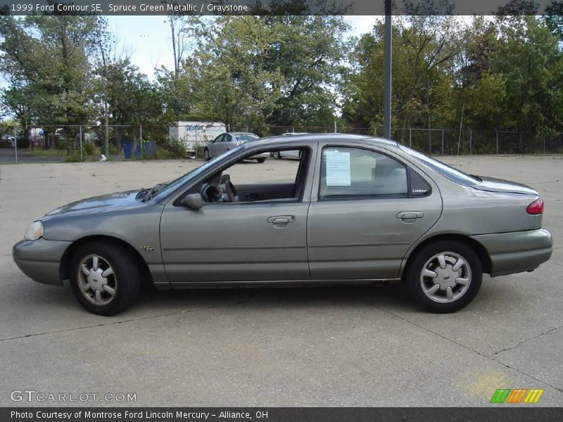 Spruce Green Metallic / Graystone 1999 Ford Contour SE