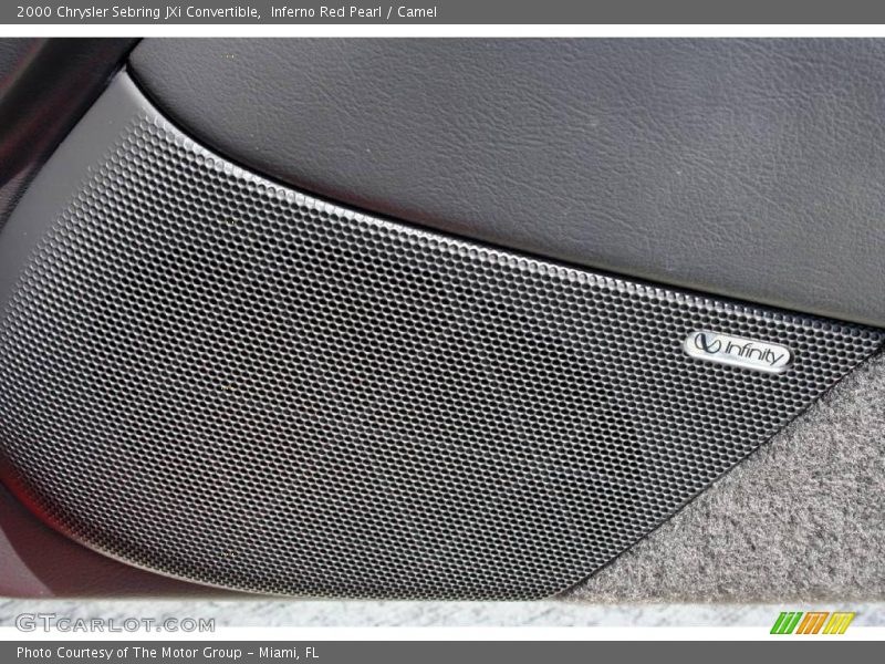 Inferno Red Pearl / Camel 2000 Chrysler Sebring JXi Convertible