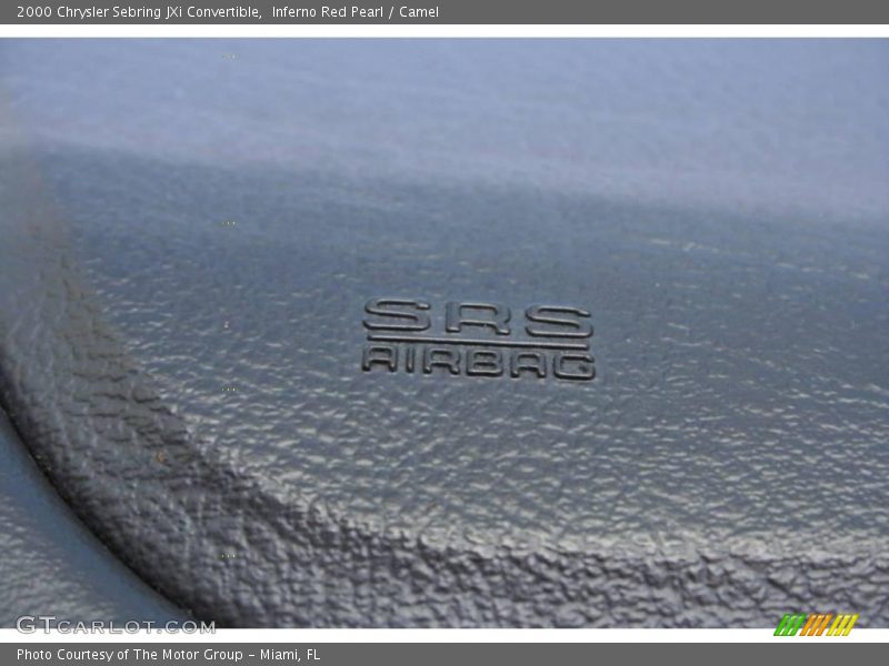 Inferno Red Pearl / Camel 2000 Chrysler Sebring JXi Convertible