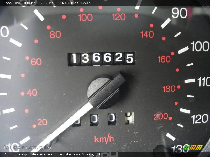 Spruce Green Metallic / Graystone 1999 Ford Contour SE