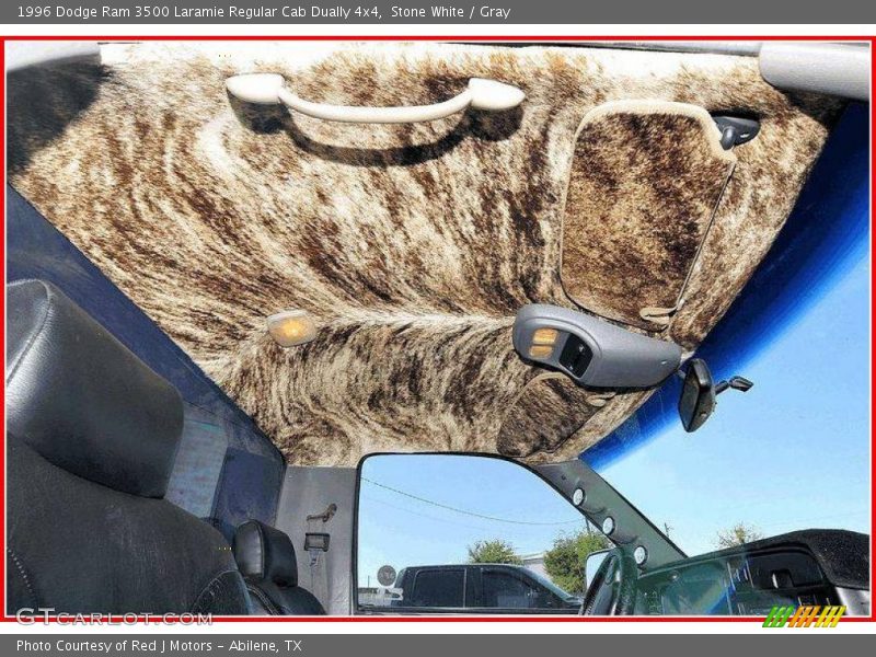 Stone White / Gray 1996 Dodge Ram 3500 Laramie Regular Cab Dually 4x4