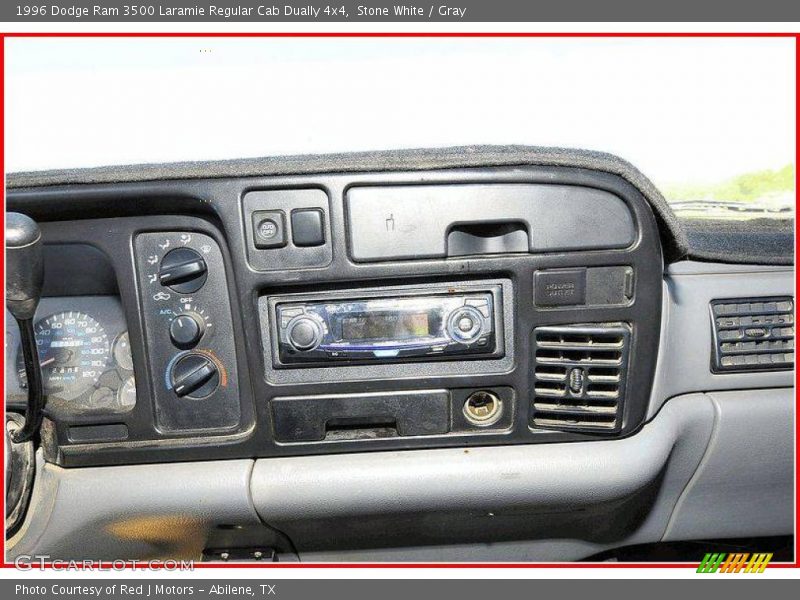 Stone White / Gray 1996 Dodge Ram 3500 Laramie Regular Cab Dually 4x4