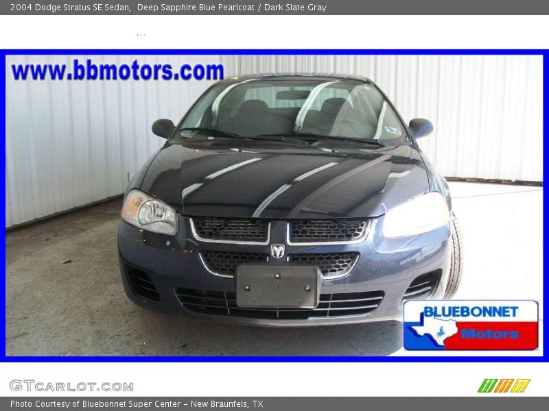 Deep Sapphire Blue Pearlcoat / Dark Slate Gray 2004 Dodge Stratus SE Sedan