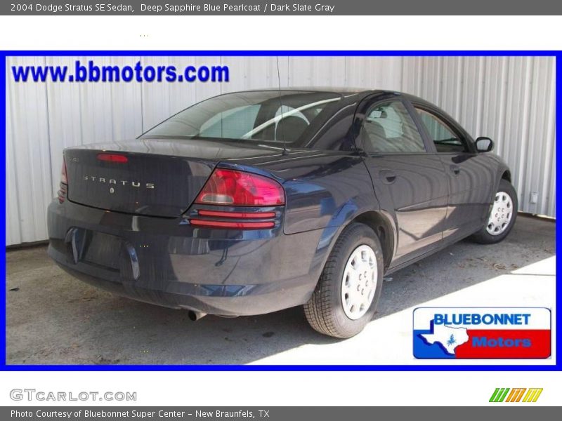 Deep Sapphire Blue Pearlcoat / Dark Slate Gray 2004 Dodge Stratus SE Sedan