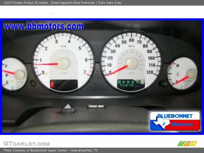 Deep Sapphire Blue Pearlcoat / Dark Slate Gray 2004 Dodge Stratus SE Sedan