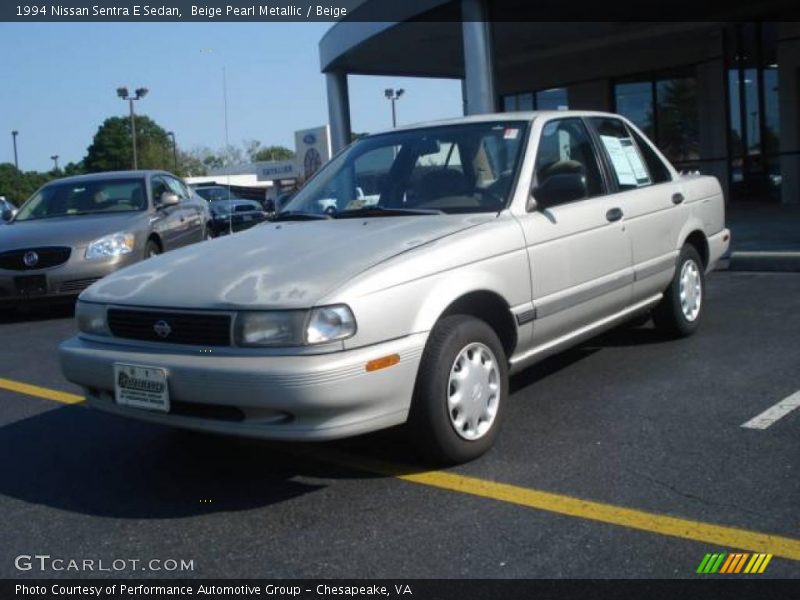 Beige Pearl Metallic / Beige 1994 Nissan Sentra E Sedan