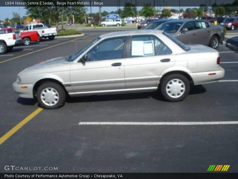 Beige Pearl Metallic / Beige 1994 Nissan Sentra E Sedan