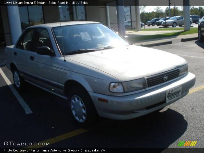 Beige Pearl Metallic / Beige 1994 Nissan Sentra E Sedan