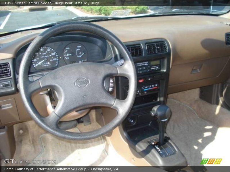 Beige Pearl Metallic / Beige 1994 Nissan Sentra E Sedan