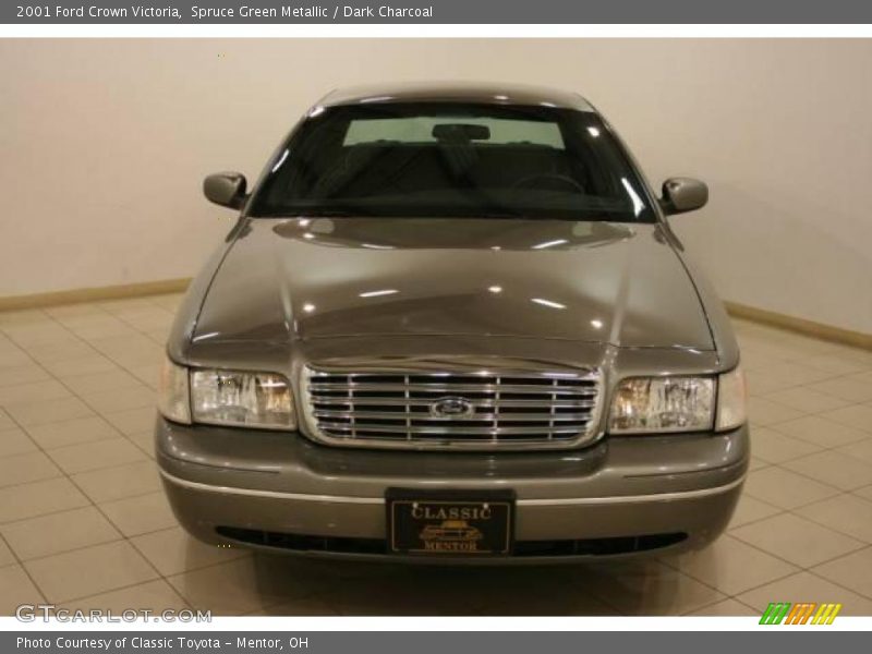 Spruce Green Metallic / Dark Charcoal 2001 Ford Crown Victoria