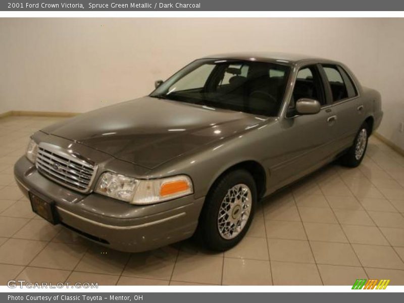 Spruce Green Metallic / Dark Charcoal 2001 Ford Crown Victoria