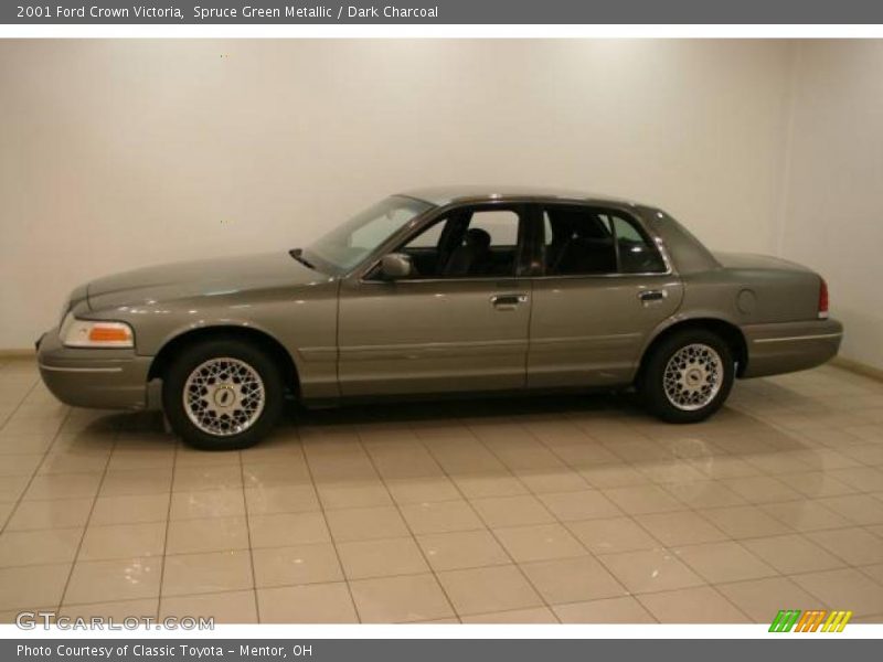 Spruce Green Metallic / Dark Charcoal 2001 Ford Crown Victoria