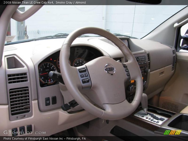 Smoke Gray / Almond 2009 Nissan Titan LE Crew Cab 4x4
