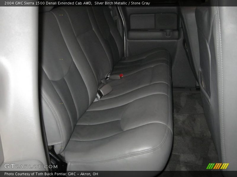 Silver Birch Metallic / Stone Gray 2004 GMC Sierra 1500 Denali Extended Cab AWD