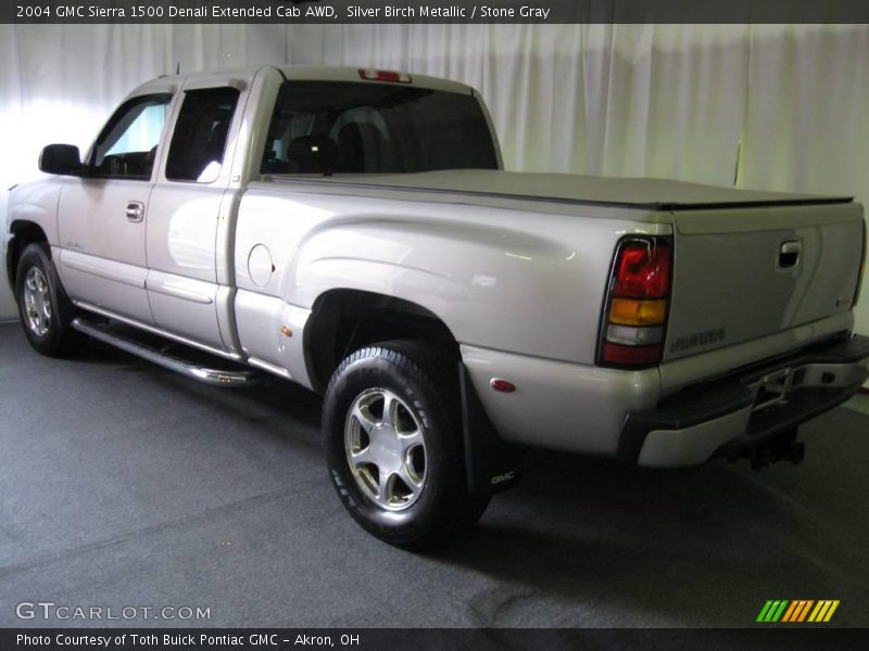 Silver Birch Metallic / Stone Gray 2004 GMC Sierra 1500 Denali Extended Cab AWD