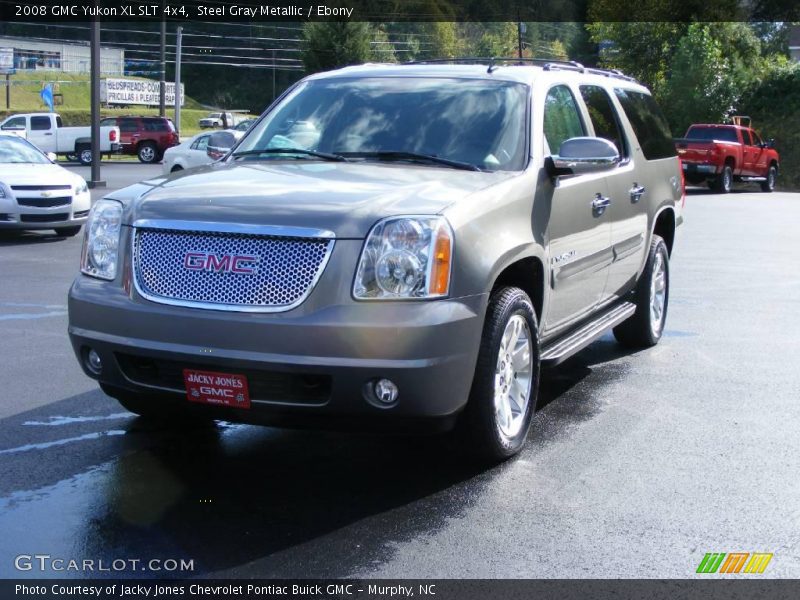 Steel Gray Metallic / Ebony 2008 GMC Yukon XL SLT 4x4