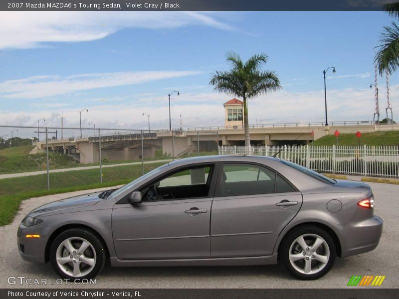 Violet Gray / Black 2007 Mazda MAZDA6 s Touring Sedan