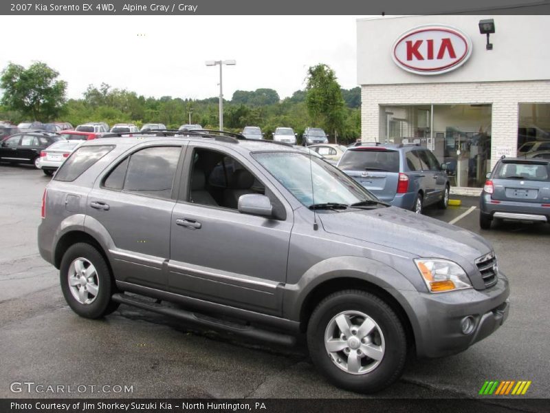 Alpine Gray / Gray 2007 Kia Sorento EX 4WD