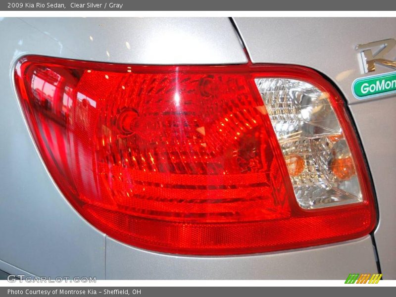 Clear Silver / Gray 2009 Kia Rio Sedan