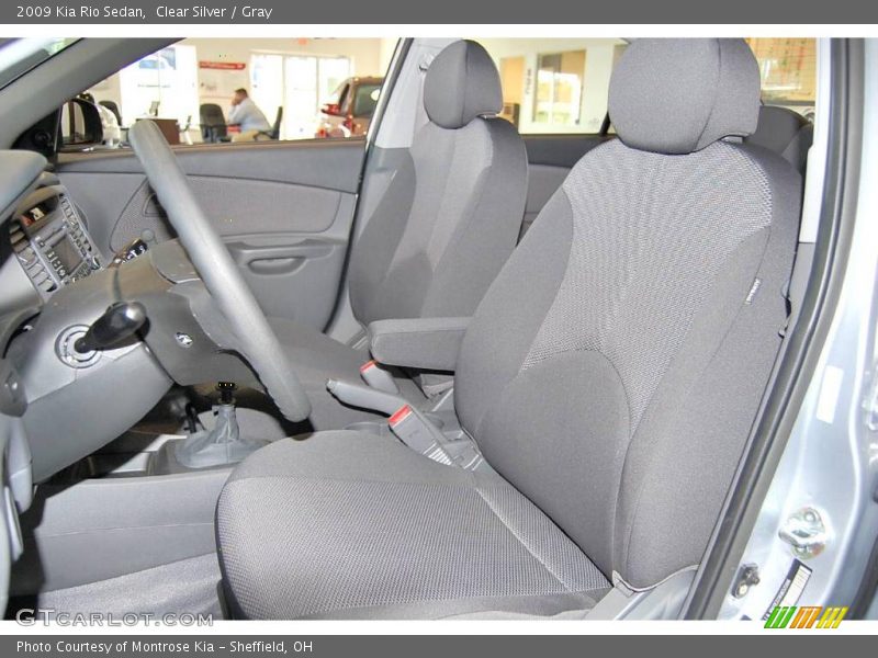 Clear Silver / Gray 2009 Kia Rio Sedan