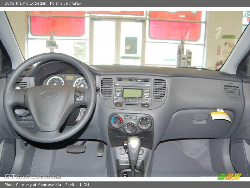 Polar Blue / Gray 2009 Kia Rio LX Sedan