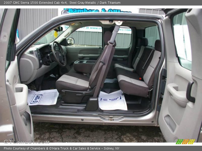 Steel Gray Metallic / Dark Titanium 2007 GMC Sierra 1500 Extended Cab 4x4