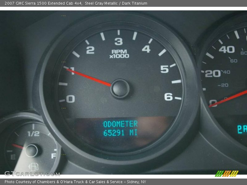 Steel Gray Metallic / Dark Titanium 2007 GMC Sierra 1500 Extended Cab 4x4
