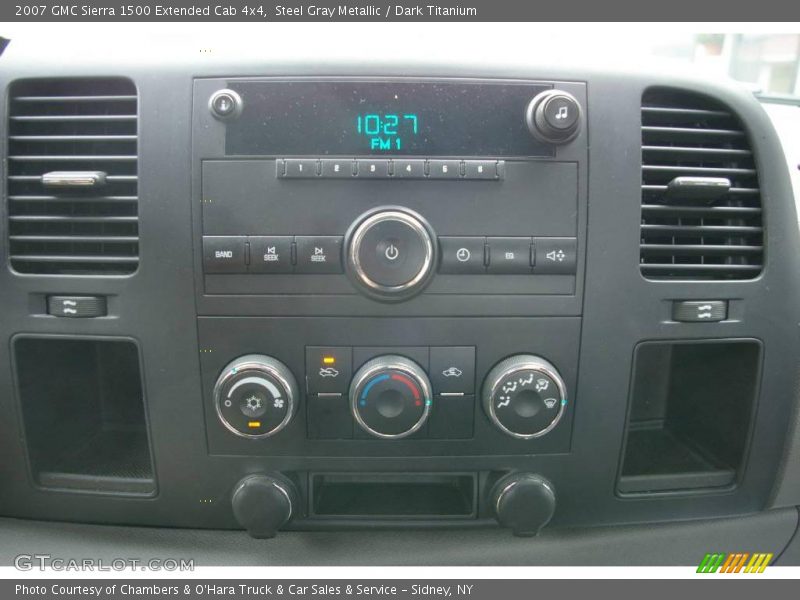 Steel Gray Metallic / Dark Titanium 2007 GMC Sierra 1500 Extended Cab 4x4