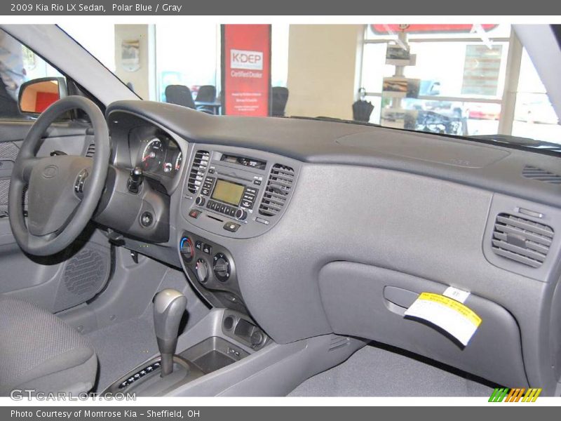 Polar Blue / Gray 2009 Kia Rio LX Sedan