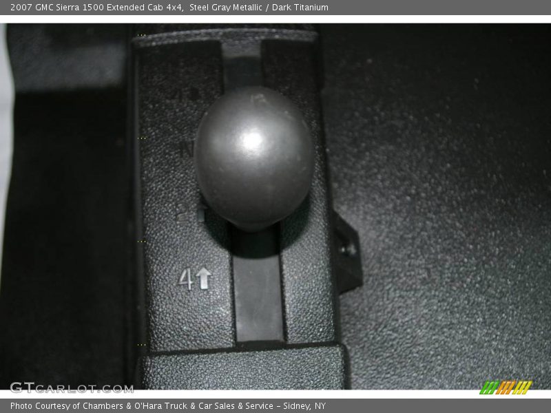 Steel Gray Metallic / Dark Titanium 2007 GMC Sierra 1500 Extended Cab 4x4
