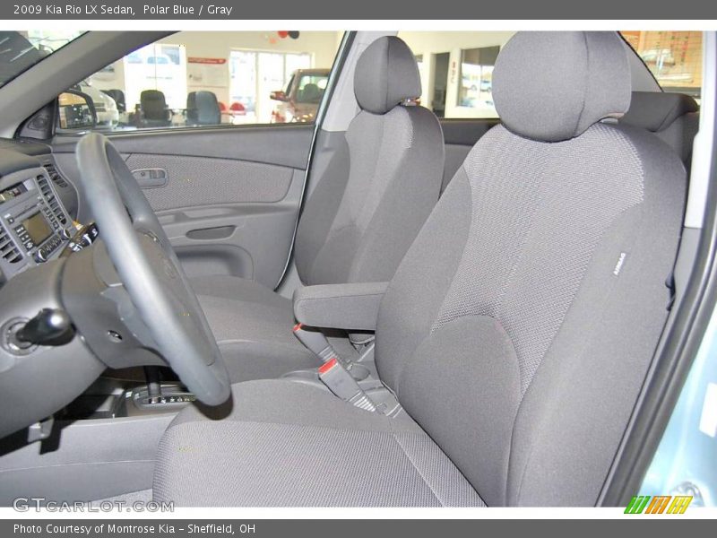 Polar Blue / Gray 2009 Kia Rio LX Sedan