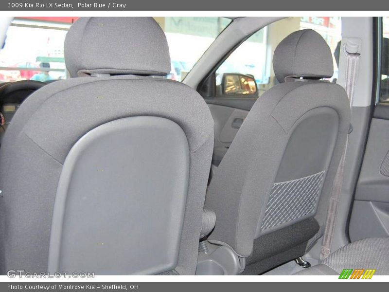 Polar Blue / Gray 2009 Kia Rio LX Sedan