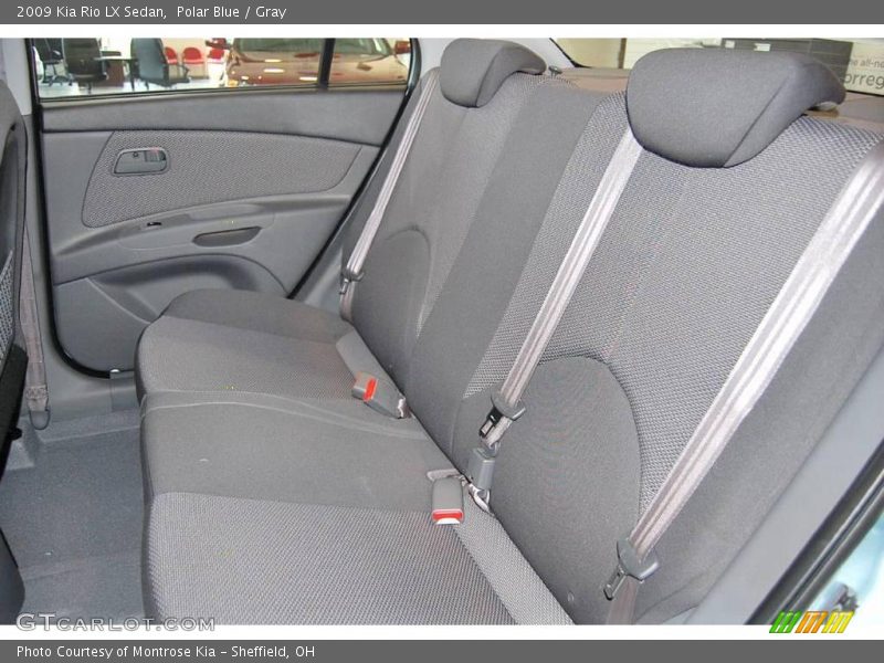 Polar Blue / Gray 2009 Kia Rio LX Sedan