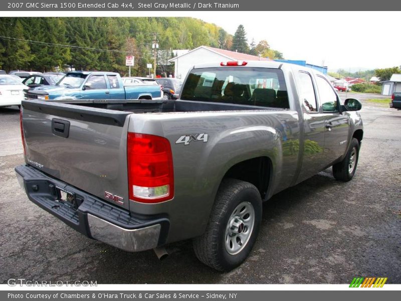 Steel Gray Metallic / Dark Titanium 2007 GMC Sierra 1500 Extended Cab 4x4
