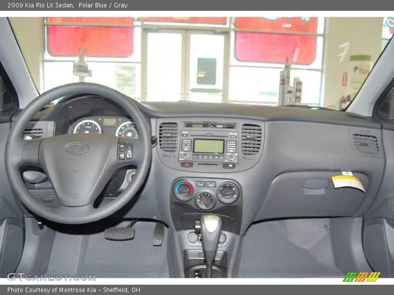 Polar Blue / Gray 2009 Kia Rio LX Sedan