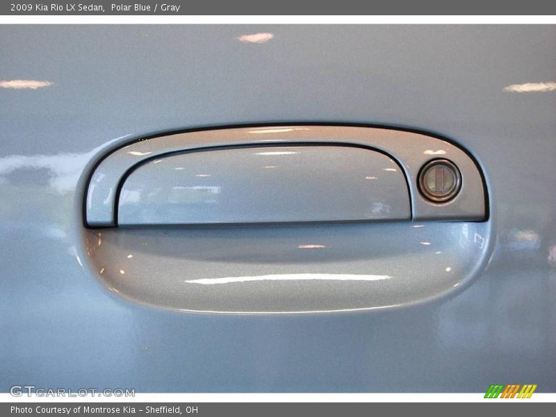 Polar Blue / Gray 2009 Kia Rio LX Sedan