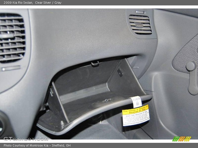 Clear Silver / Gray 2009 Kia Rio Sedan
