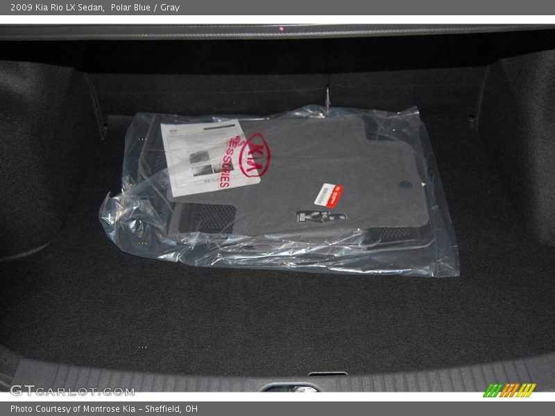Polar Blue / Gray 2009 Kia Rio LX Sedan