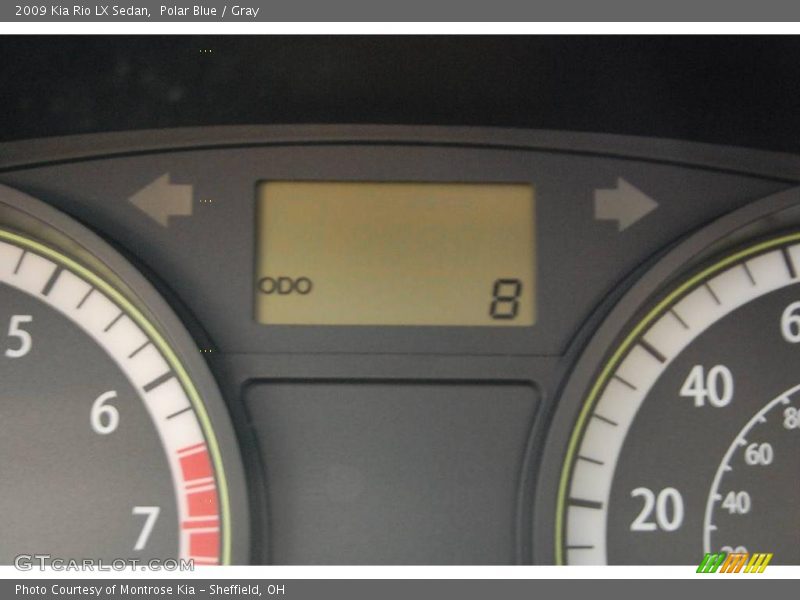 Polar Blue / Gray 2009 Kia Rio LX Sedan