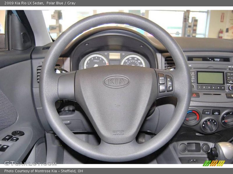 Polar Blue / Gray 2009 Kia Rio LX Sedan
